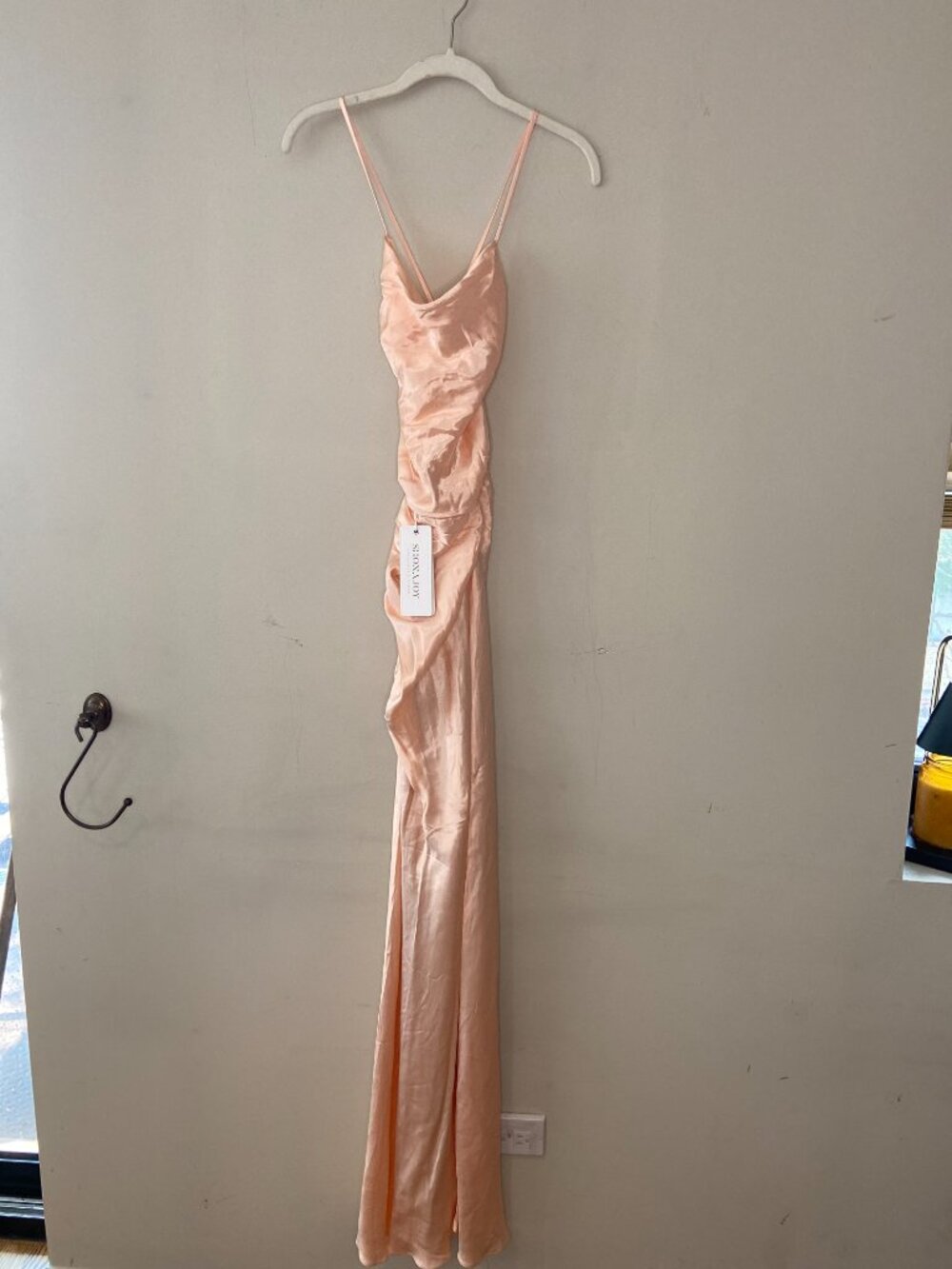 NEW | Shona Joy La Lune Backless Dress | Peach | Size 4 - Picture 6 of 10